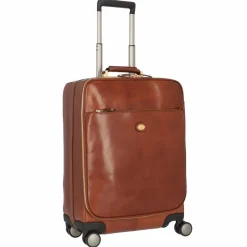 New The Bridge Viaggio 4-Rollen Kabinentrolley Leder 53 cm braun
