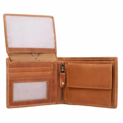 The Chesterfield Brand Herrengeldbörsen Querformat<Alvina Geldbörse RFID Schutz Leder 13 cm cognac