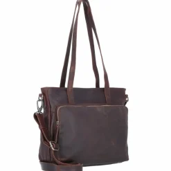 The Chesterfield Brand Schultertaschen<Alicante Schultertasche Leder 31 cm brown