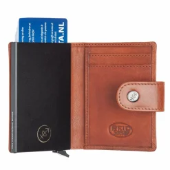 The Chesterfield Brand Barrea Geldbörse RFID Schutz Leder 7 cm cognac