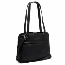 Discount The Chesterfield Brand Belgrado Schultertasche Leder 32 cm Laptopfach black