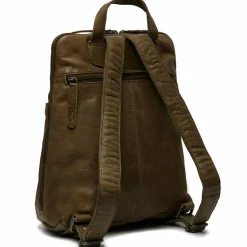 The Chesterfield Brand Lederrucksäcke|Daypacks<Bern Daypack Leder 32 cm olive green