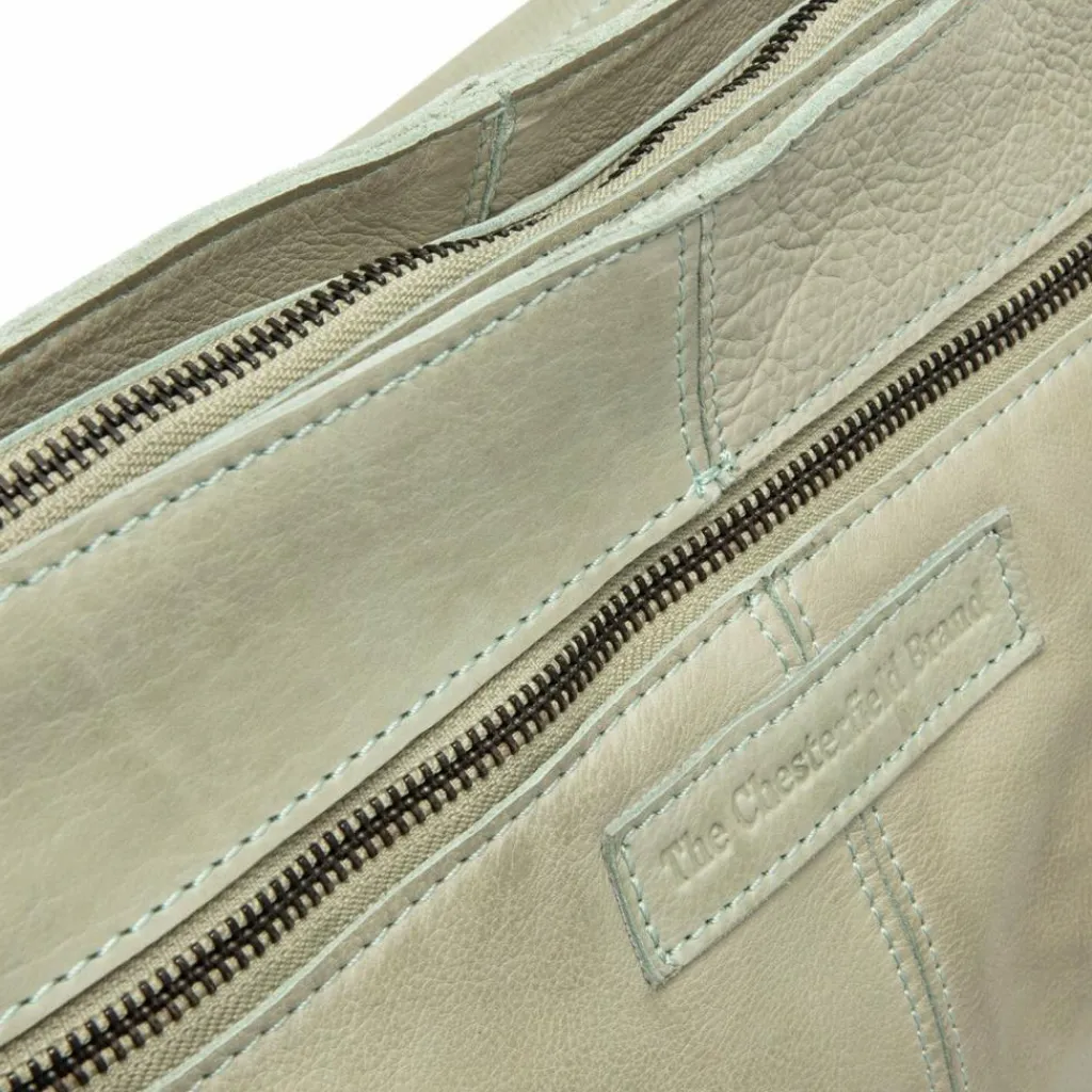 Best The Chesterfield Brand Bolivia Schultertasche Leder 32 cm ocean blue