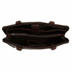 The Chesterfield Brand Henkeltaschen|Schultertaschen<Branson Schultertasche Leder 37 cm Laptopfach brown