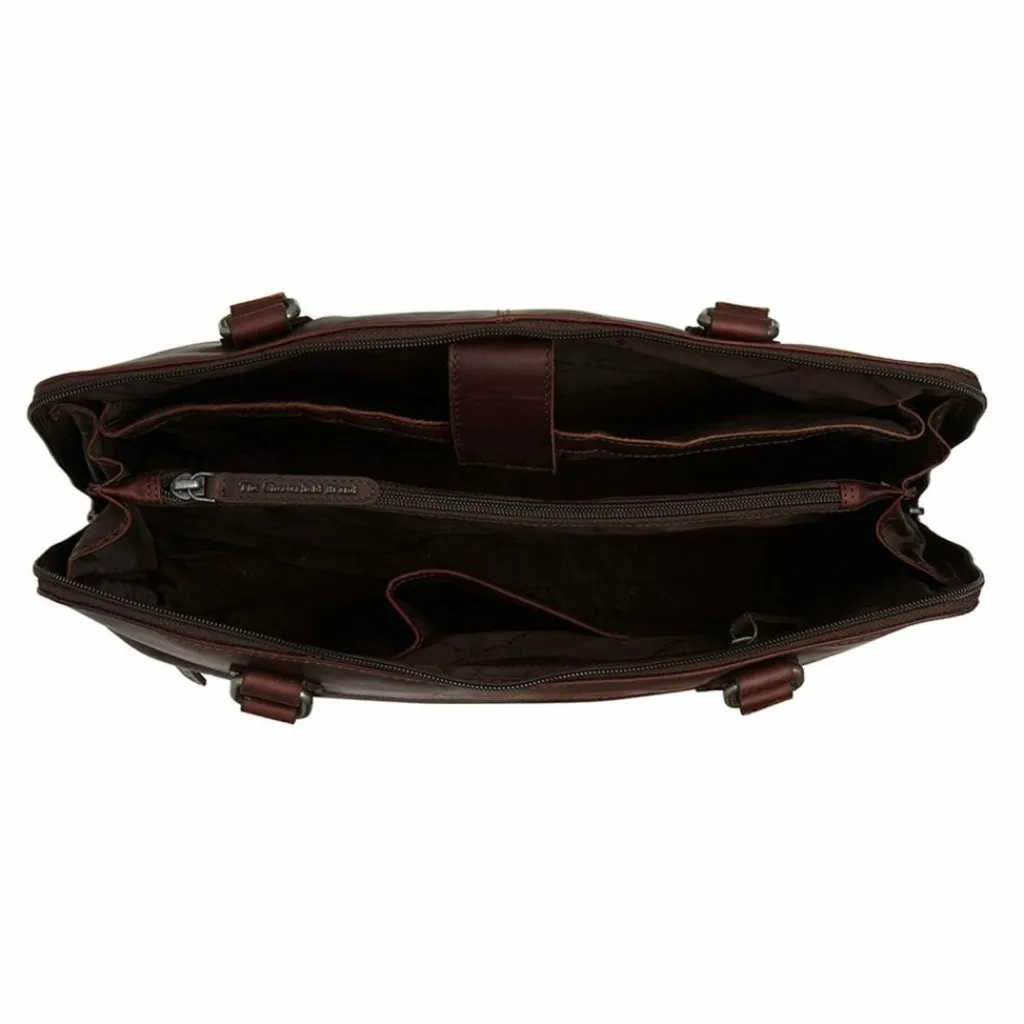 The Chesterfield Brand Henkeltaschen|Schultertaschen<Branson Schultertasche Leder 37 cm Laptopfach brown