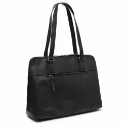 Hot The Chesterfield Brand Branson Schultertasche Leder 37 cm Laptopfach black