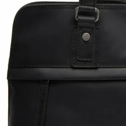 Hot The Chesterfield Brand Branson Schultertasche Leder 37 cm Laptopfach black