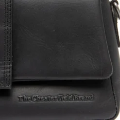 New The Chesterfield Brand Clifden Umhängetasche Leder 21 cm black