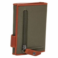 The Chesterfield Brand Herrengeldbörsen Querformat<Delsbo Geldbörse RFID Schutz Leder 7.5 cm steel green