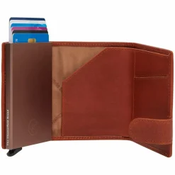 The Chesterfield Brand Herrengeldbörsen Querformat<Delsbo Geldbörse RFID Schutz Leder 7.5 cm steel green