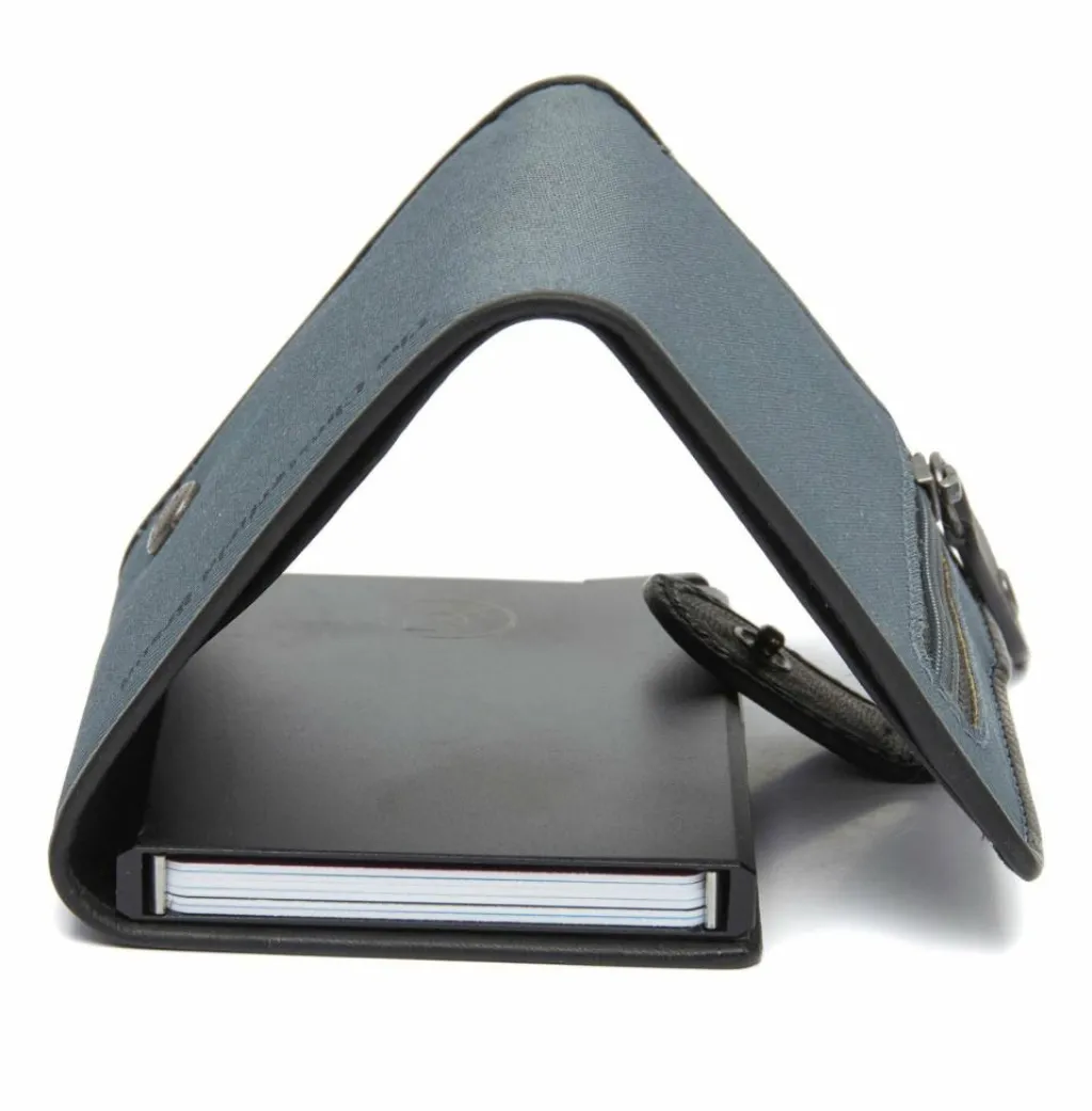 New The Chesterfield Brand Delsbo Geldbörse RFID Schutz Leder 7.5 cm light grey