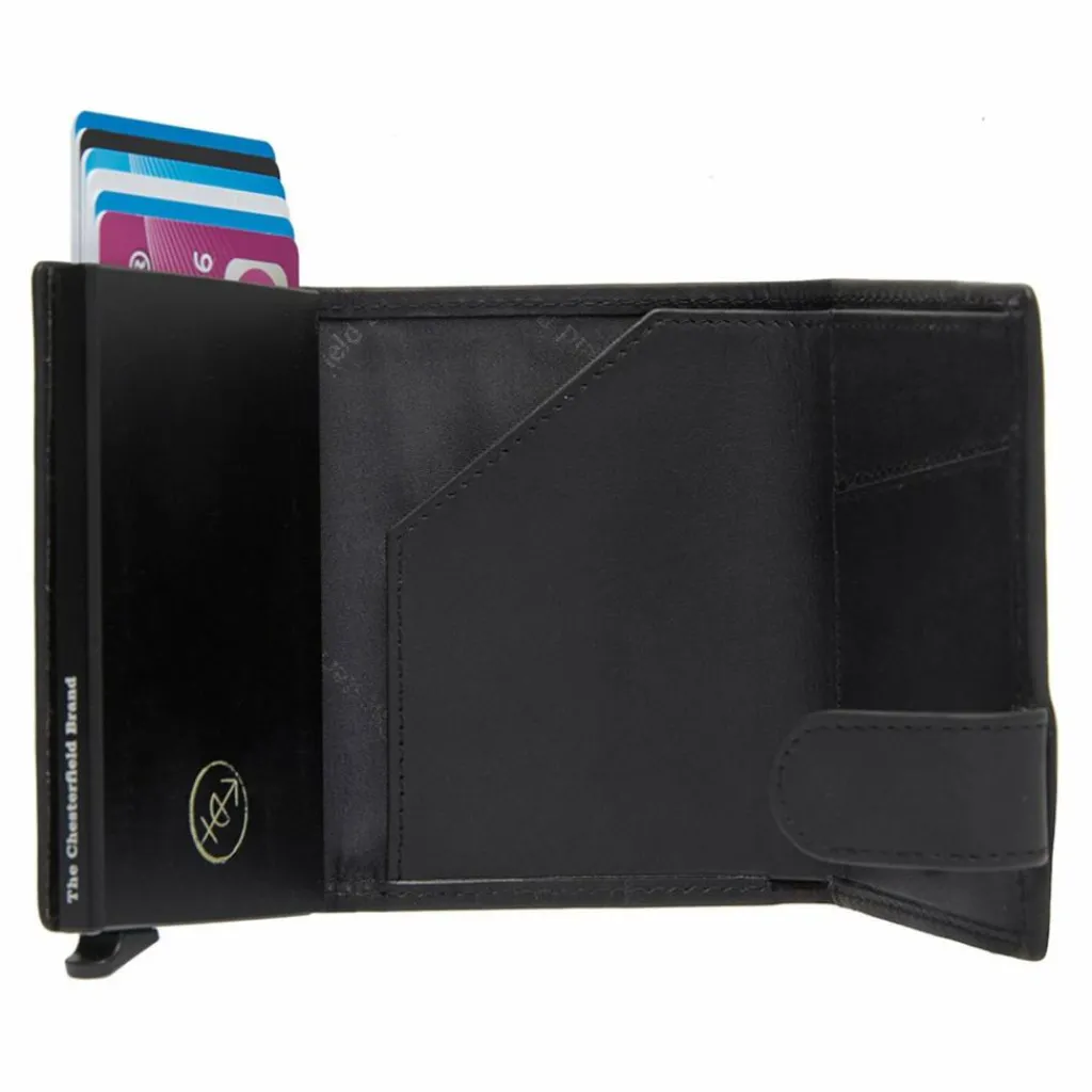 New The Chesterfield Brand Delsbo Geldbörse RFID Schutz Leder 7.5 cm light grey