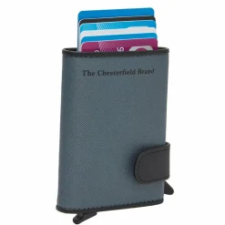 New The Chesterfield Brand Delsbo Geldbörse RFID Schutz Leder 7.5 cm light grey