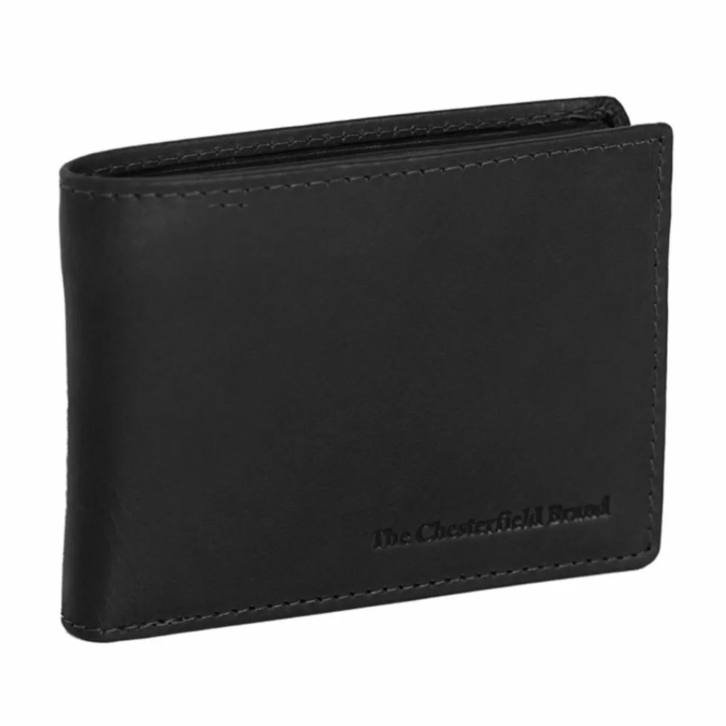 The Chesterfield Brand Herrengeldbörsen Querformat<Enzo Geldbörse RFID Schutz Leder 11 cm black
