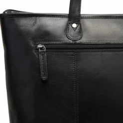 Sale The Chesterfield Brand Ferrera Shopper Tasche Leder 38 cm Laptopfach black