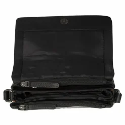 Outlet The Chesterfield Brand Forano Umhängetasche Leder 23 cm black