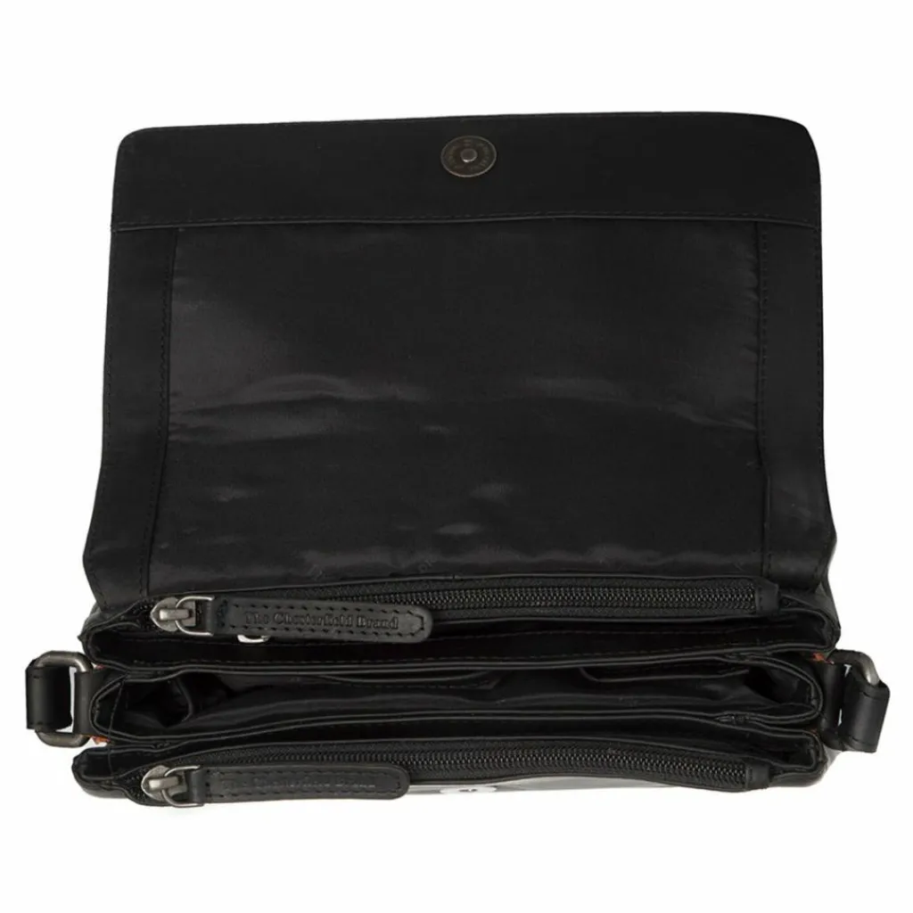 Outlet The Chesterfield Brand Forano Umhängetasche Leder 23 cm black