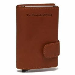 Hot The Chesterfield Brand Frankfurt Kreditkartenetui RFID Schutz Leder 7.5 cm cognac