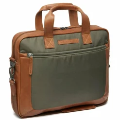 Clearance The Chesterfield Brand Fusion Narvik Aktentasche 40 cm Laptopfach steel green