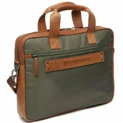 Clearance The Chesterfield Brand Fusion Narvik Aktentasche 40 cm Laptopfach steel green