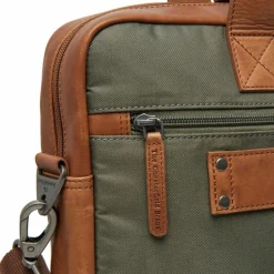 Clearance The Chesterfield Brand Fusion Narvik Aktentasche 40 cm Laptopfach steel green
