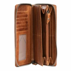 The Chesterfield Brand Damengeldbörsen Querformat<Havana Geldbörse RFID Schutz Leder 19 cm cognac