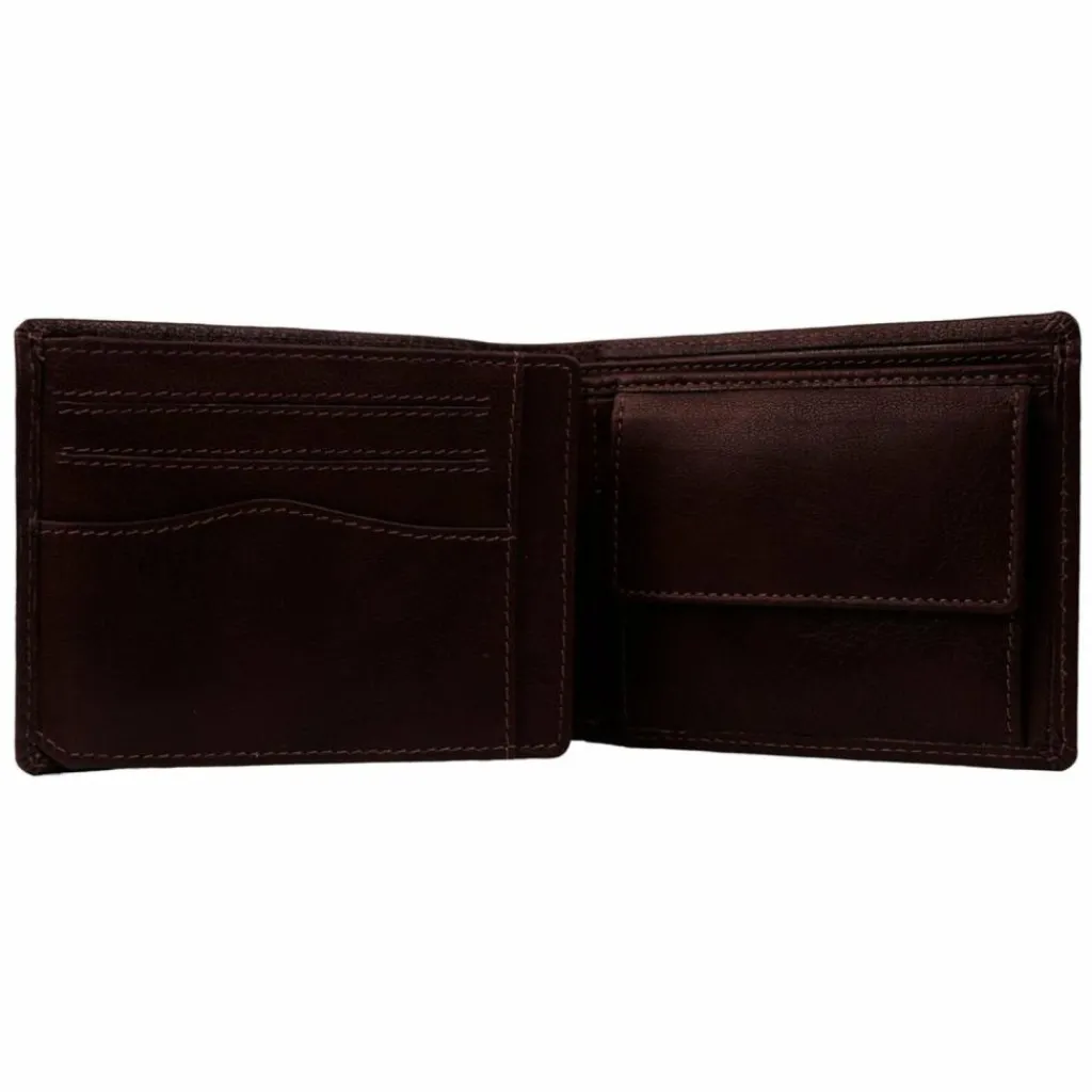 The Chesterfield Brand Herrengeldbörsen Querformat<Harlem Geldbörse RFID Schutz Leder 12.5 cm braun