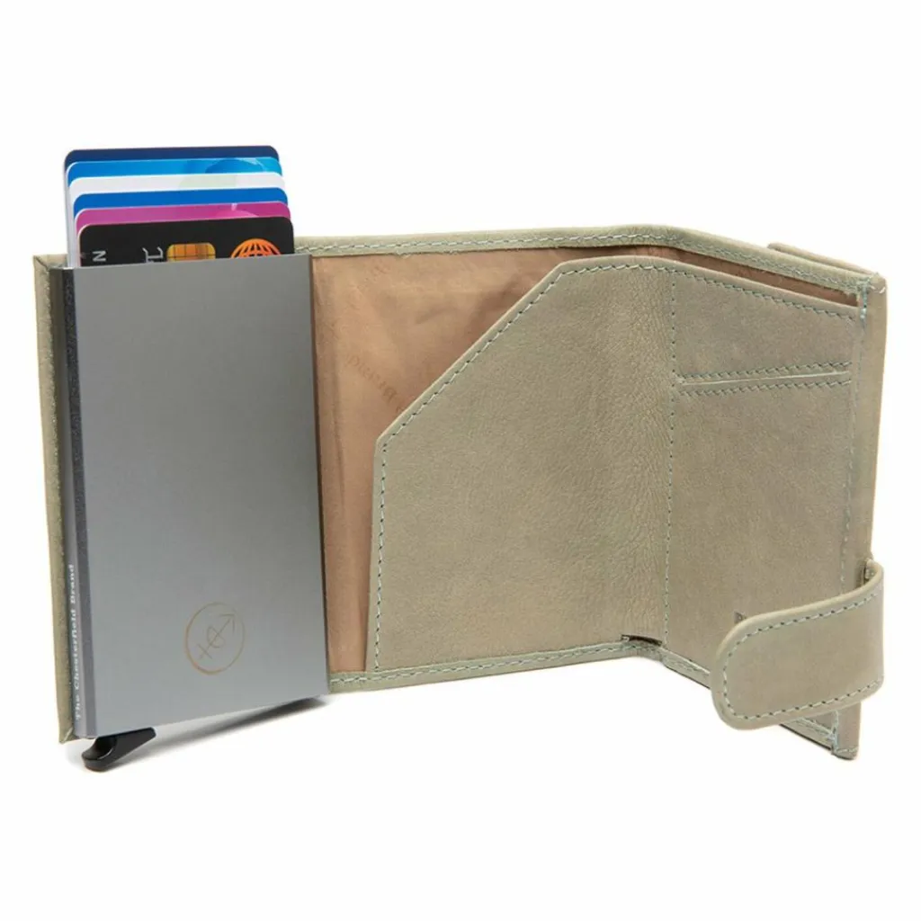 The Chesterfield Brand Herrengeldbörsen Querformat<Iriona Geldbörse RFID Schutz Leder 7.5 cm ocean blue