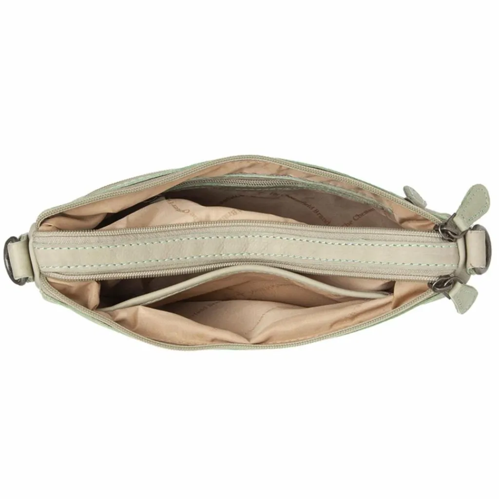 New The Chesterfield Brand Irving Umhängetasche Leder 25 cm ocean blue