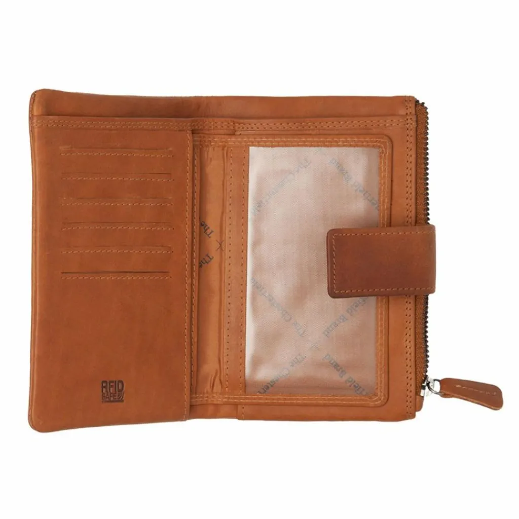 New The Chesterfield Brand Landau Geldbörse RFID Schutz Leder 9.5 cm cognac
