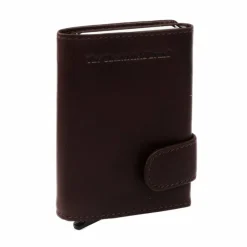 Clearance The Chesterfield Brand Leicester Kreditkartenetui RFID Schutz Leder 7 cm braun
