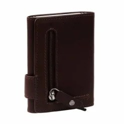 Clearance The Chesterfield Brand Leicester Kreditkartenetui RFID Schutz Leder 7 cm braun