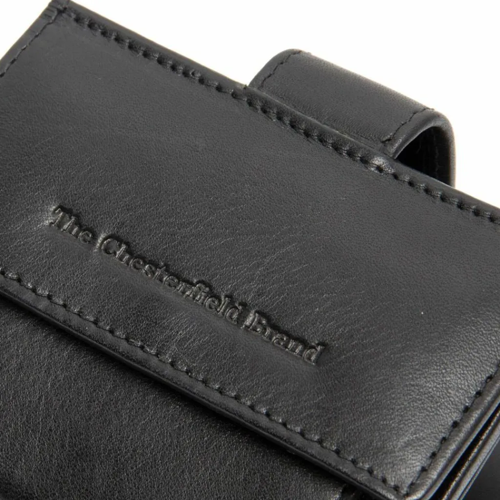 Online The Chesterfield Brand Lesina Geldbörse RFID Schutz Leder 7 cm black
