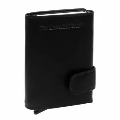 Hot The Chesterfield Brand Leicester Kreditkartenetui RFID Schutz Leder 7 cm schwarz
