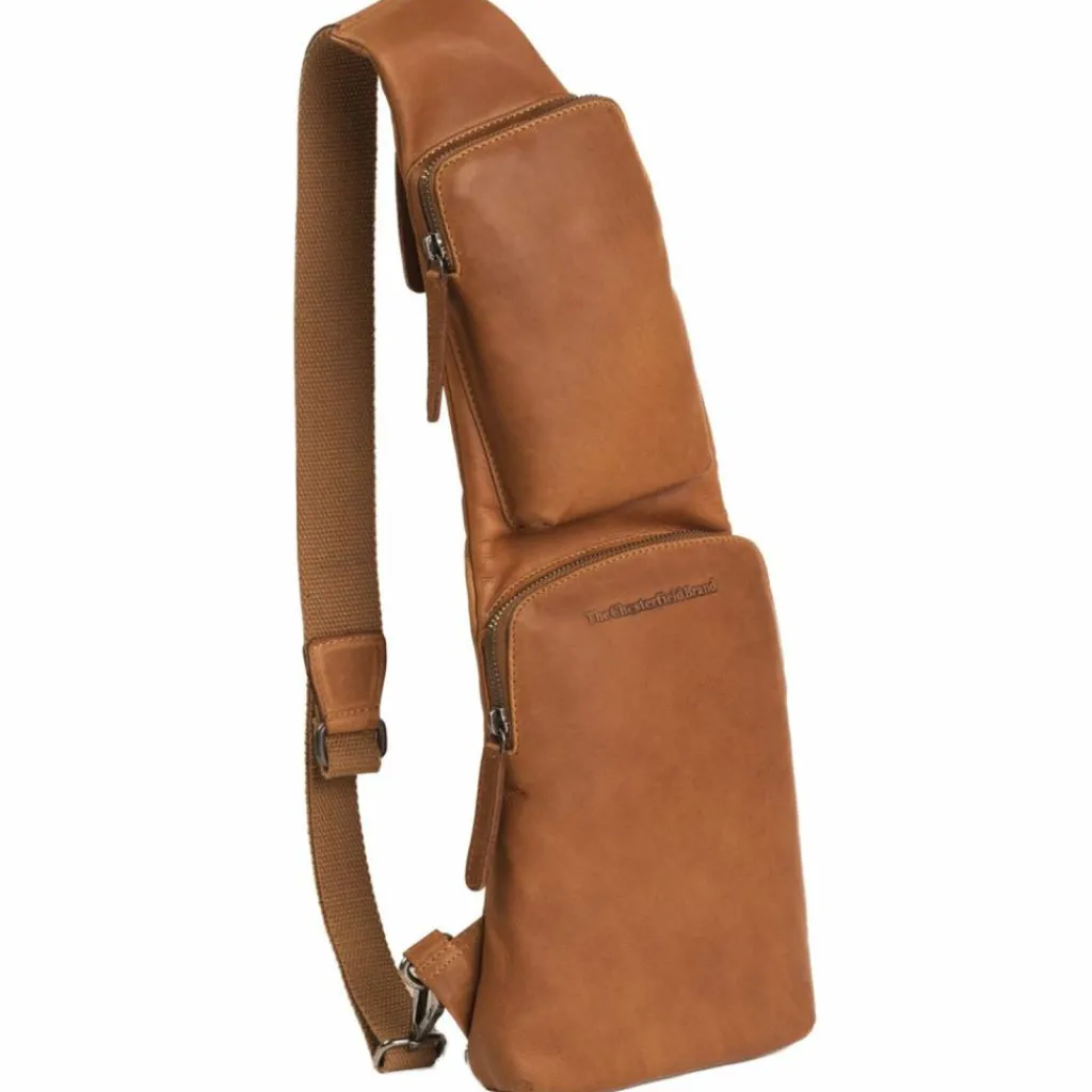 The Chesterfield Brand Umhängetaschen<Logan Umhängetasche Leder 17 cm cognac