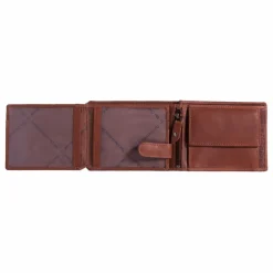The Chesterfield Brand Herrengeldbörsen Querformat<Marion Geldbörse RFID Schutz Leder 12 cm cognac