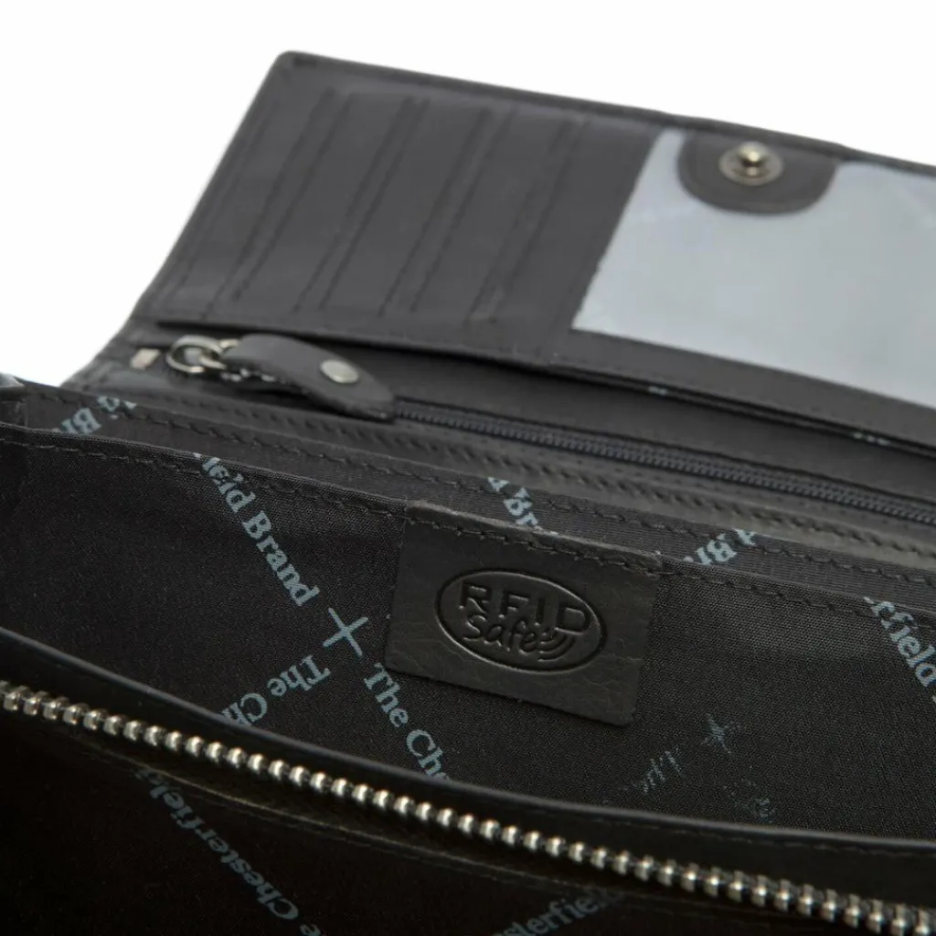 The Chesterfield Brand Mirthe Geldbörse RFID Schutz Leder 18 cm black