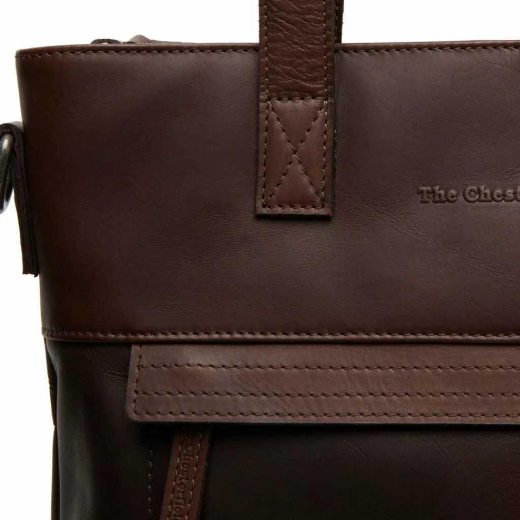 The Chesterfield Brand Henkeltaschen|Schultertaschen<Nunavik Schultertasche Leder 33 cm Laptopfach brown