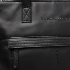 The Chesterfield Brand Henkeltaschen|Schultertaschen<Nunavik Schultertasche Leder 33 cm Laptopfach black