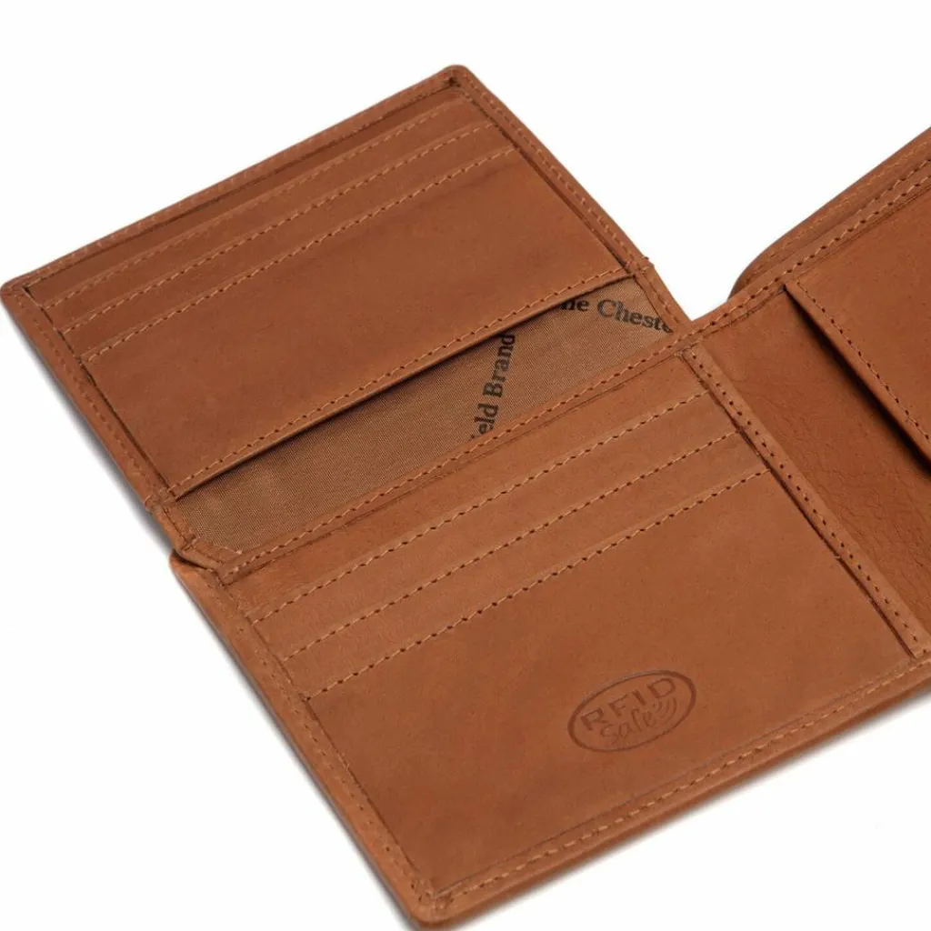 New The Chesterfield Brand Orleans Geldbörse RFID Schutz Leder 11 cm cognac