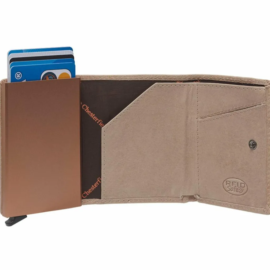 The Chesterfield Brand Paris Kreditkartenetui RFID Schutz Leder 7 cm