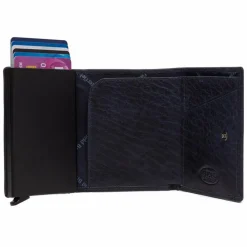 The Chesterfield Brand Paris Kreditkartenetui RFID Schutz Leder 7 cm navy