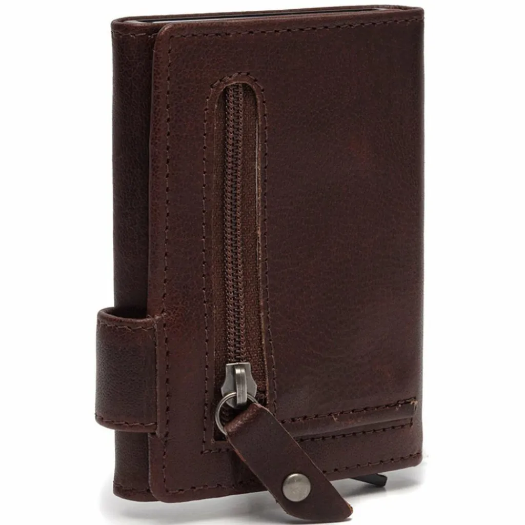 The Chesterfield Brand Portland Kreditkartenetui RFID Schutz Leder 7 cm braun