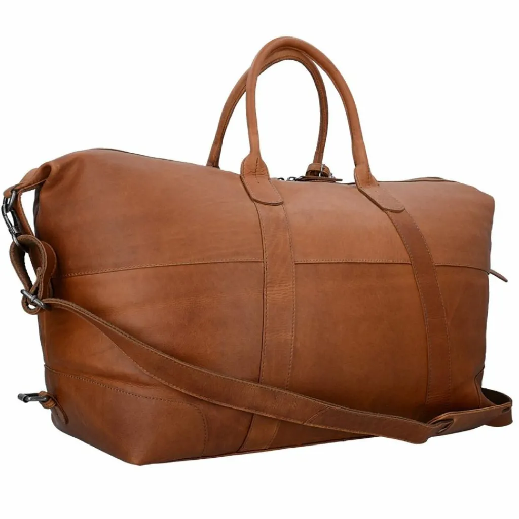 New The Chesterfield Brand Portsmouth Weekender Reisetasche Leder 53 cm cognac
