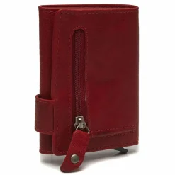 Hot The Chesterfield Brand Portland Kreditkartenetui RFID Schutz Leder 7 cm rot