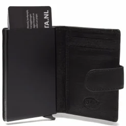 Discount The Chesterfield Brand Prague Kreditkartenetui RFID Schutz Leder 7 cm schwarz