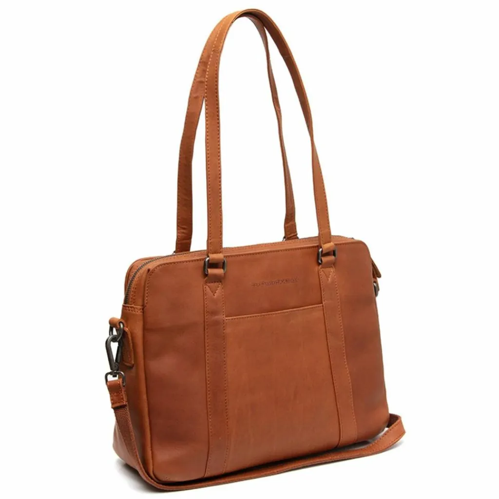 Online The Chesterfield Brand Pretoria Schultertasche Leder 36 cm cognac