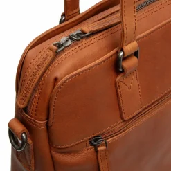 Online The Chesterfield Brand Pretoria Schultertasche Leder 36 cm cognac