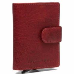 Outlet The Chesterfield Brand Prague Kreditkartenetui RFID Schutz Leder 7 cm rot