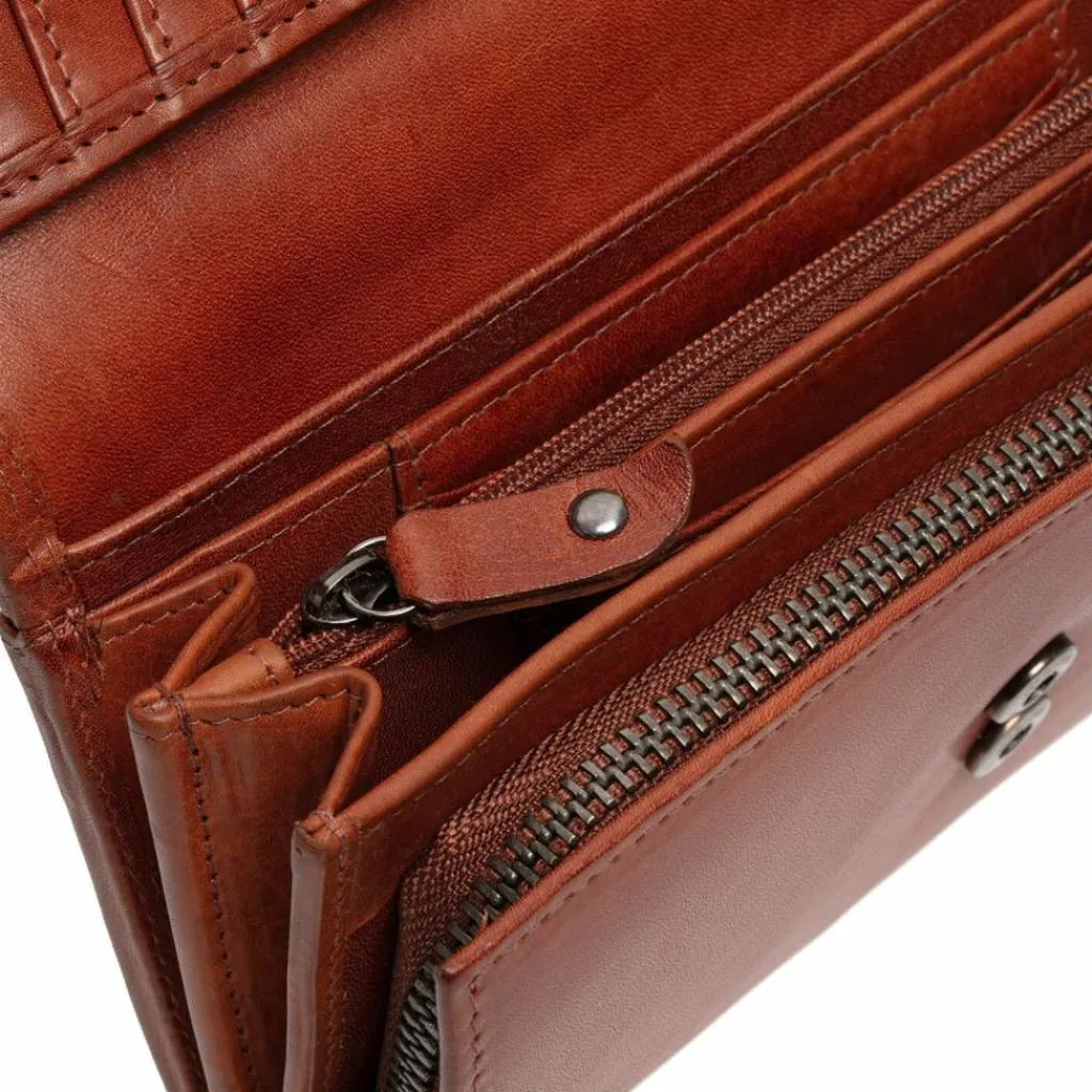 The Chesterfield Brand Damengeldbörsen Querformat<Rivalto Geldbörse RFID Schutz Leder 18.5 cm cognac